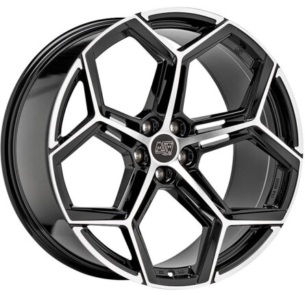 Msw 53 Gloss Black Full Polished 10,5x22 5x112 ET19 CB66,6 60° 10.5x22