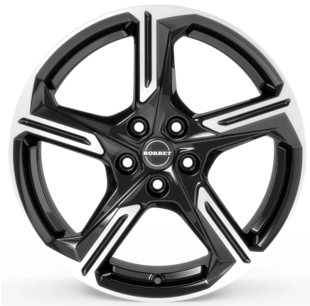 Borbet XE1 black polished glossy 7,5x18 5x112 ET40 CB57,1 R13 7.5x18