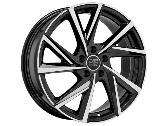 Msw 80-5 Gloss Black Full Polished 8x18 5x112 ET40 CB57.1 R13 8x18