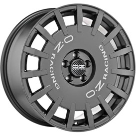 Rally Racing Van Dark Graphite Silver Lettering 8x18 5x120 ET45 CB65,1 R14