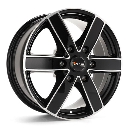 Avus AC-V61 Black Polished 6,5x16 6x125 ET68 CB74.1 60° 6.5x16